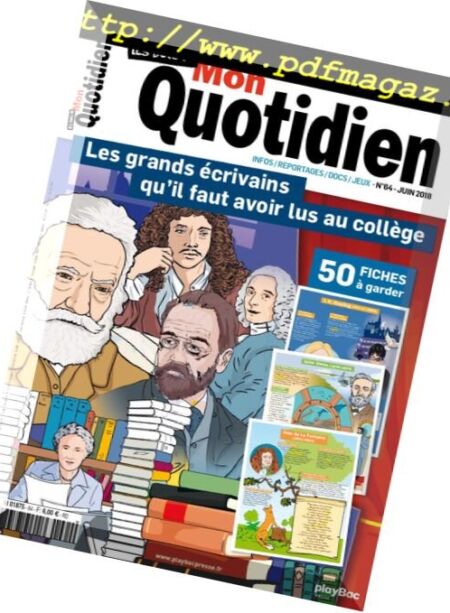 Les Docs de mon Quotidien – juin 2018 Cover