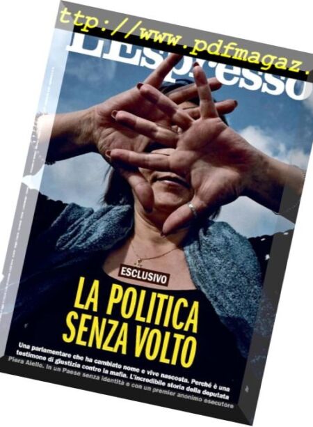 L’Espresso – 27 maggio 2018 Cover