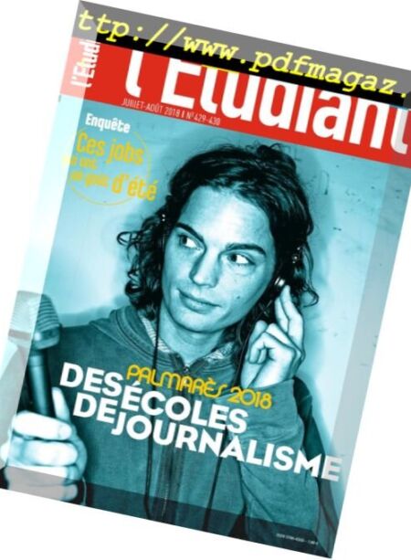L’Etudiant – juillet 2018 Cover