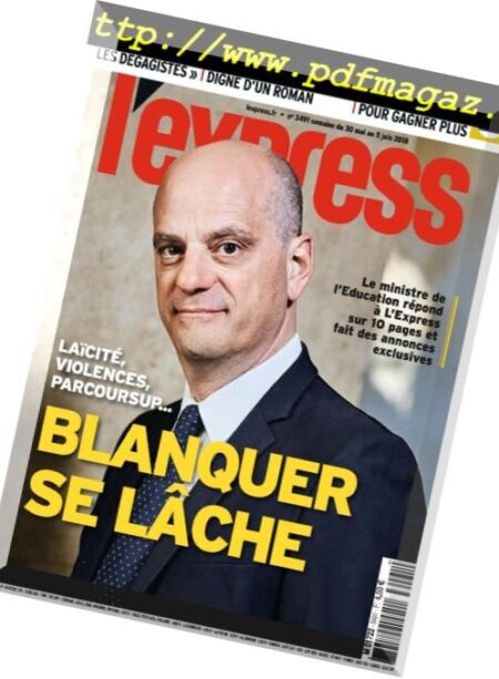 L’Express – 30 mai 2018 Cover