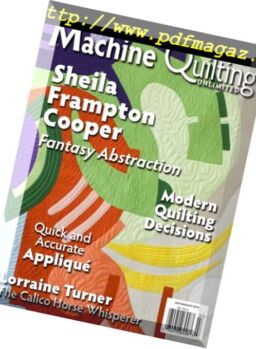 Machine Quilting Unlimited – July 2018