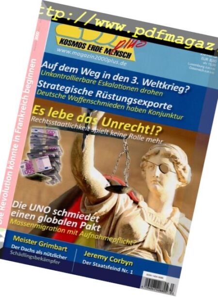 Magazin 2000plus – Juni-Juli 2018 Cover