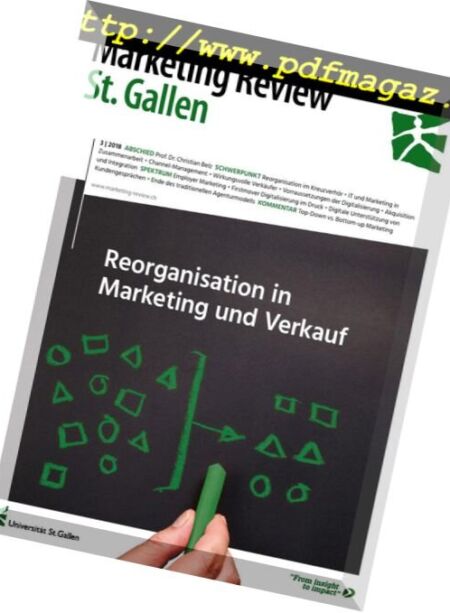 Marketing Review St.Gallen – Nr.3, 2018 Cover