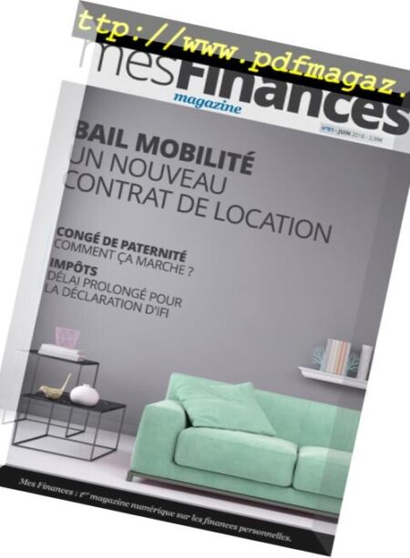 mes Finances – 01 juin 2018 Cover