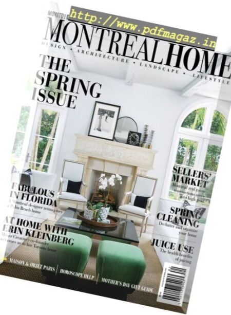 Montreal Home – Spring 2018 Cover