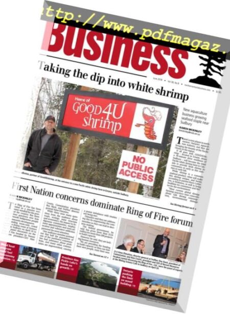 Northern Ontario Business – June 2018 Cover