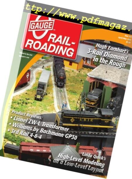 O Gauge Railroading – April-May 2013 Cover