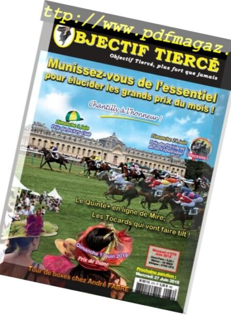 Objectif Tierce – juin 2018 Cover