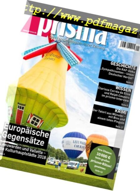 Prisma – 26 Mai 2018 Cover