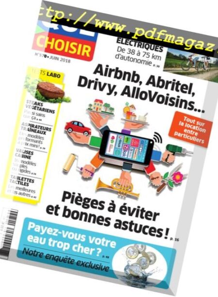 Que Choisir – Juin 2018 Cover