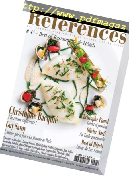 References Hoteliers Restaurateurs – N 45, 2018 Cover