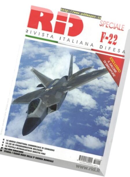 Rivista Italiana Difesa – Aprile 2018 Cover