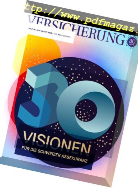 Schweizer Versicherung – Juli 2018 Cover
