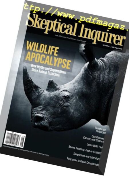 Skeptical Inquirer – July-August 2018 Cover