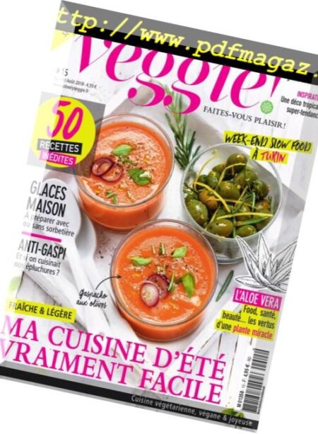 Slowly Veggie France – Juillet-Aout 2018 Cover