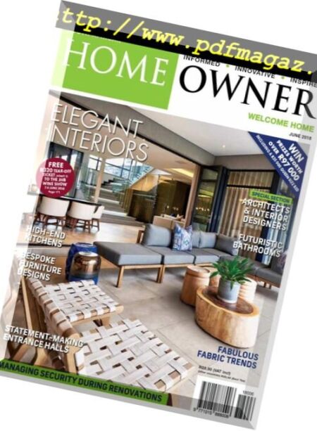 South African Home Owner – June 2018 Cover
