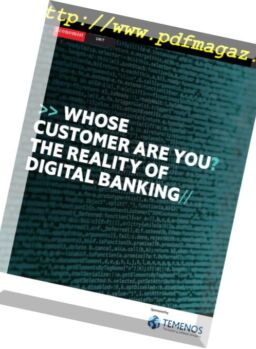 The Economist (Intelligence Unit) – Whose Customer are you The Reality of Digital Banking 2018