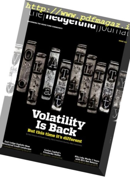 The Hedge Fund Journal – June 2018 Cover