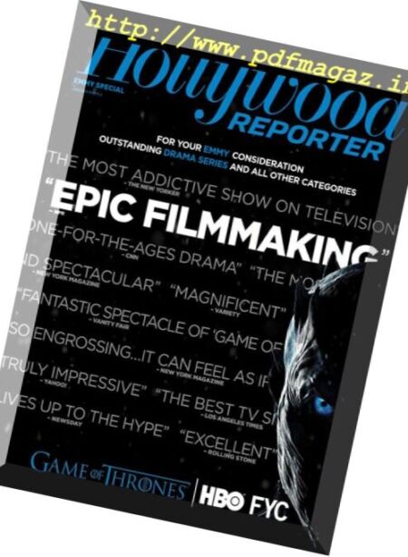 The Hollywood Reporter – June 01, 2018 Cover