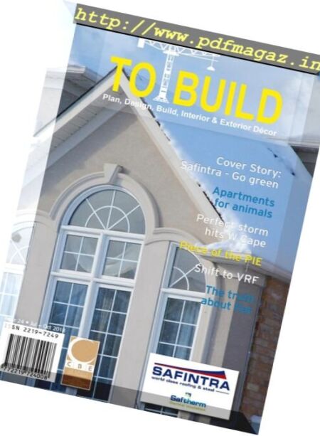 To Build Magazine – July-October 2018 Cover