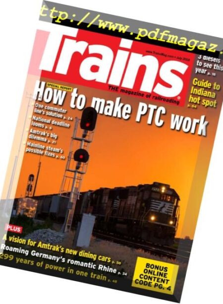 Trains – July 2018 Cover