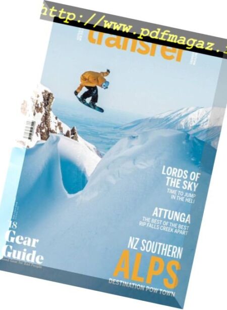 Transfer Snowboard Magazine – May 2018 Cover