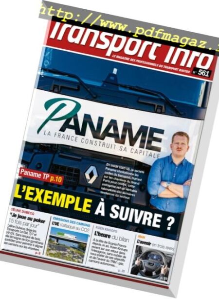 Transport Info – 01 juin 2018 Cover