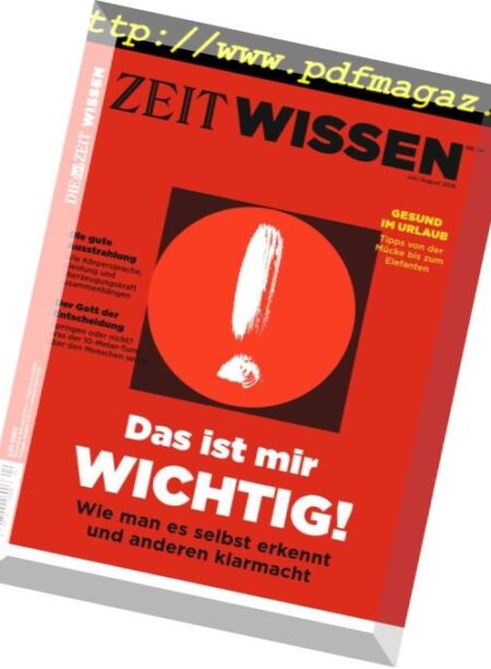 Zeit Wissen – Juli-August 2018 Cover