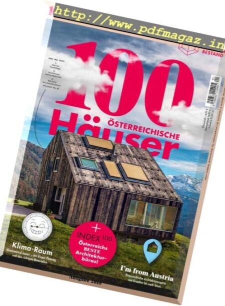 100 Osterreichische Hauser 2018 Cover