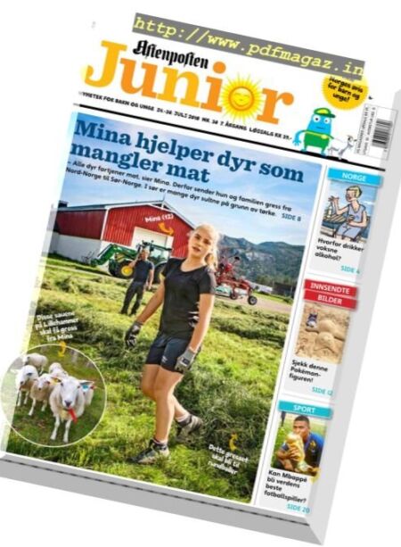 Aftenposten Junior – 24. juli 2018 Cover