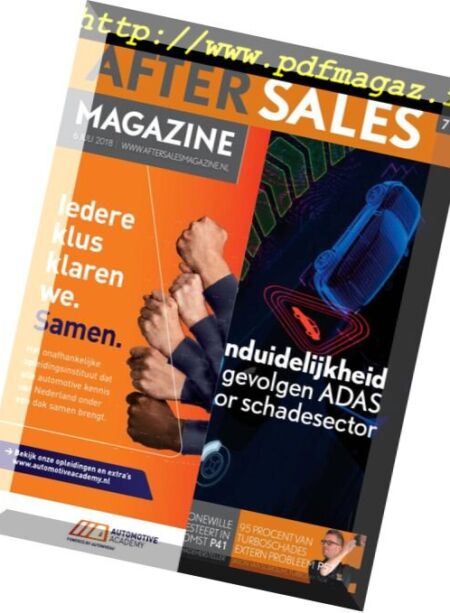 Aftersales Magazine – 6 Juli 2018 Cover