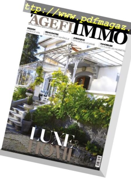 Agefi Immo – juin-juillet 2018 Cover