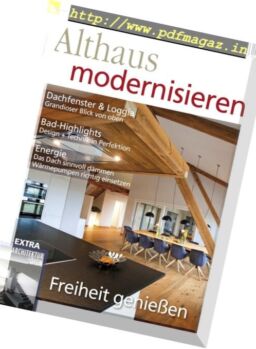 Althaus Modernisieren – August-September 2018