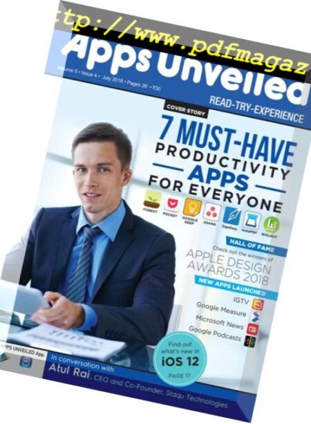 Apps Unveiled – July 2018 Cover