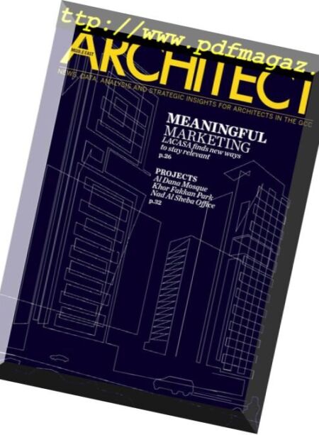 Architect Middle East – August 2018 Cover