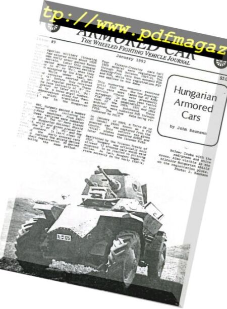 Armored Car – n. 09 Cover