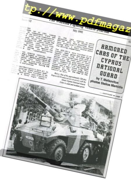 Armored Car – n. 12 Cover