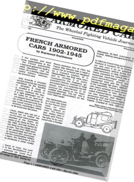 Armored Car – n. 22 Cover