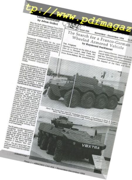 Armored Car – n. 26 Cover