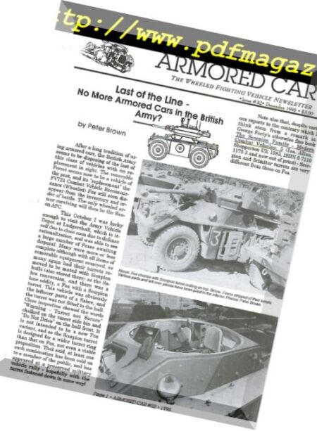 Armored Car – n. 32 Cover