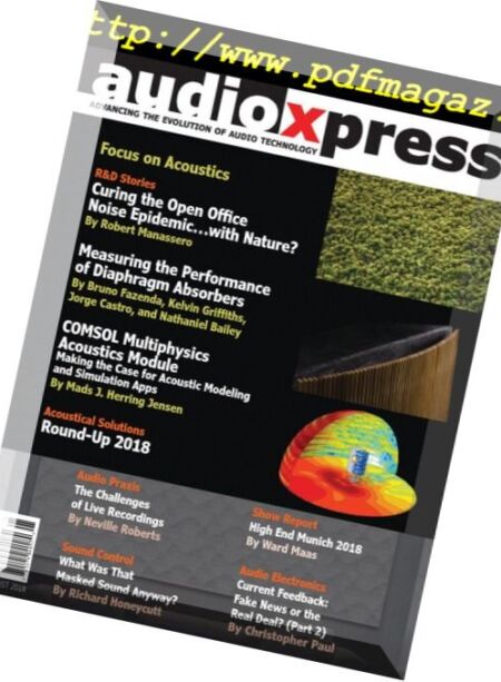audioXpress – August 2018 Cover