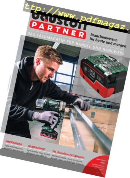 Baustoff Partner – Juni 2018 Cover