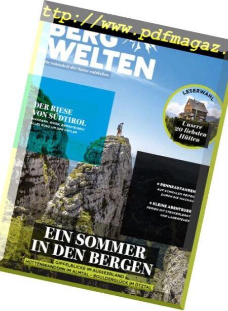 Bergwelten Germany – August-September 2018 Cover