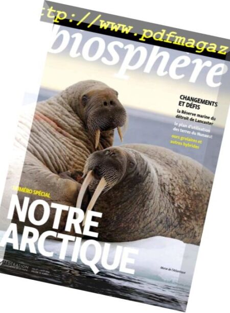 Biosphere – juillet-aout 2018 Cover