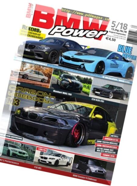 BMW Power – August-September 2018 Cover