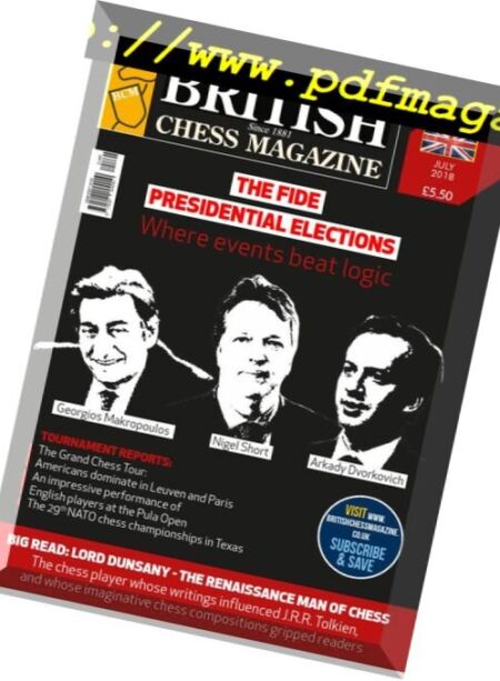 British Chess Magazine – July 2018 Cover