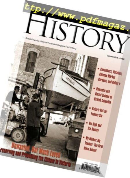 British Columbia History – June 2018 Cover