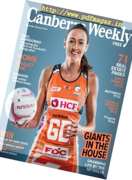 Canberra Weekly – 28 June 2018 Cover