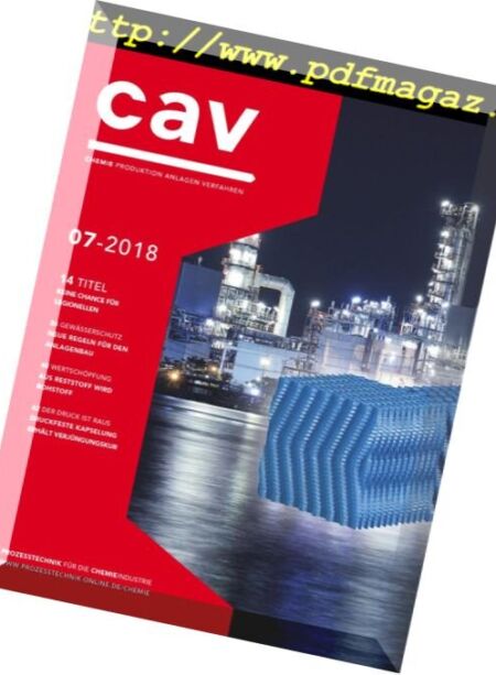 CAV – Nr.7, 2018 Cover