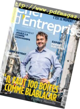 Chef d’Entreprise – juillet 2018